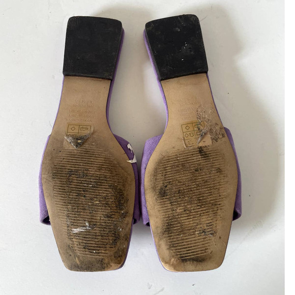 Who What Wear Margaruite Tortoise Buckle Purple Flat Sandals, Size 6 🔴 - Picture 4 of 4